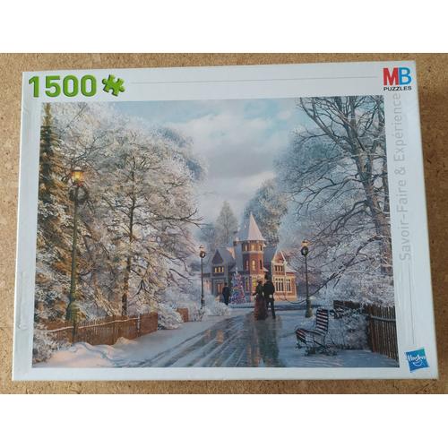 Puzzle Marque Mb - 1500 Pièces – Invitation De Noël Par Dominique Davidson