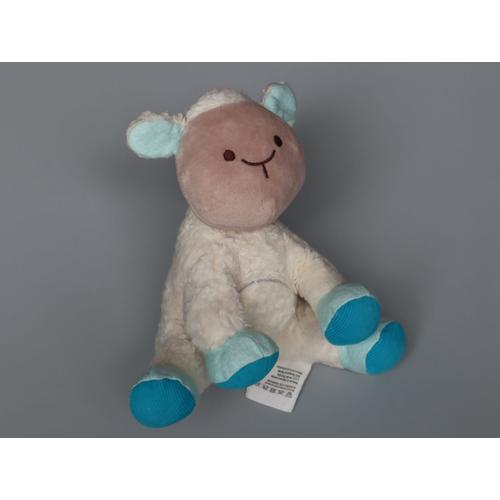 Doudou Mouton Blanc Bleu Nature Et Découvertes