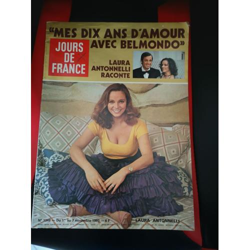 Jours De France Laura Antonelli Belmondo N°1348 1 Novembre 1980