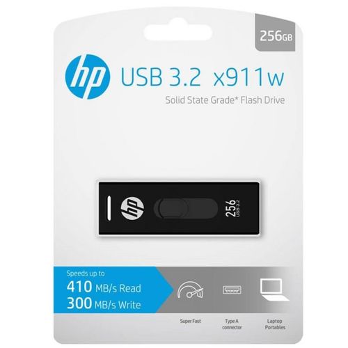 HP x911w - Clé USB - 256 Go - USB 3.2 - noir