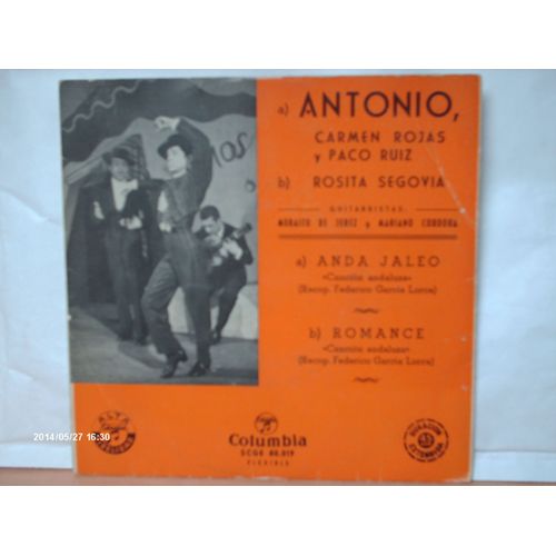 Antonio  //  Rosita  Segovia  //  Anda  Jaleo  //  Romance