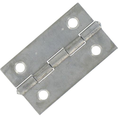 Charnière carrée simple feuille Jardinier Massard - Acier décapé - Hauteur 40 mm - Largeur 40 mm