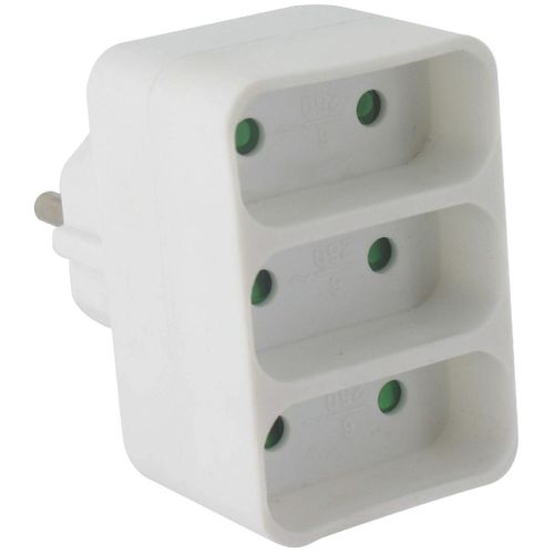 Fiche triplite droite 3 x 2P Dhome - Blanc