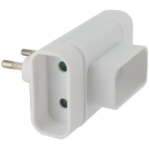 Fiche triplite latérale 3 x 2P Dhome - Blanc