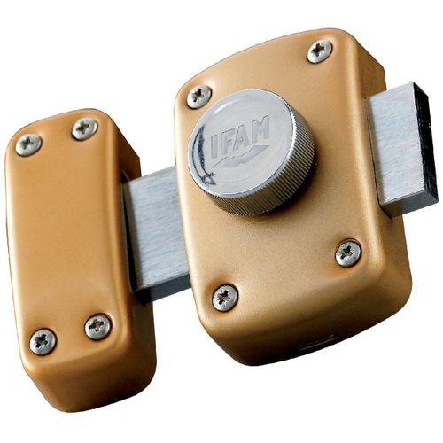 Verrou de sureté à bouton s'entrouvrant Ifam - Longueur 45 mm