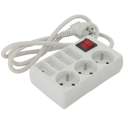 Bloc multiprise 7 prises Dhome - 3 x 2P+T + 4 x 2P