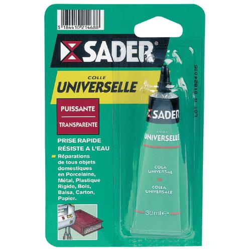 Colle universelle solvantee Sader - Tube 30 ml