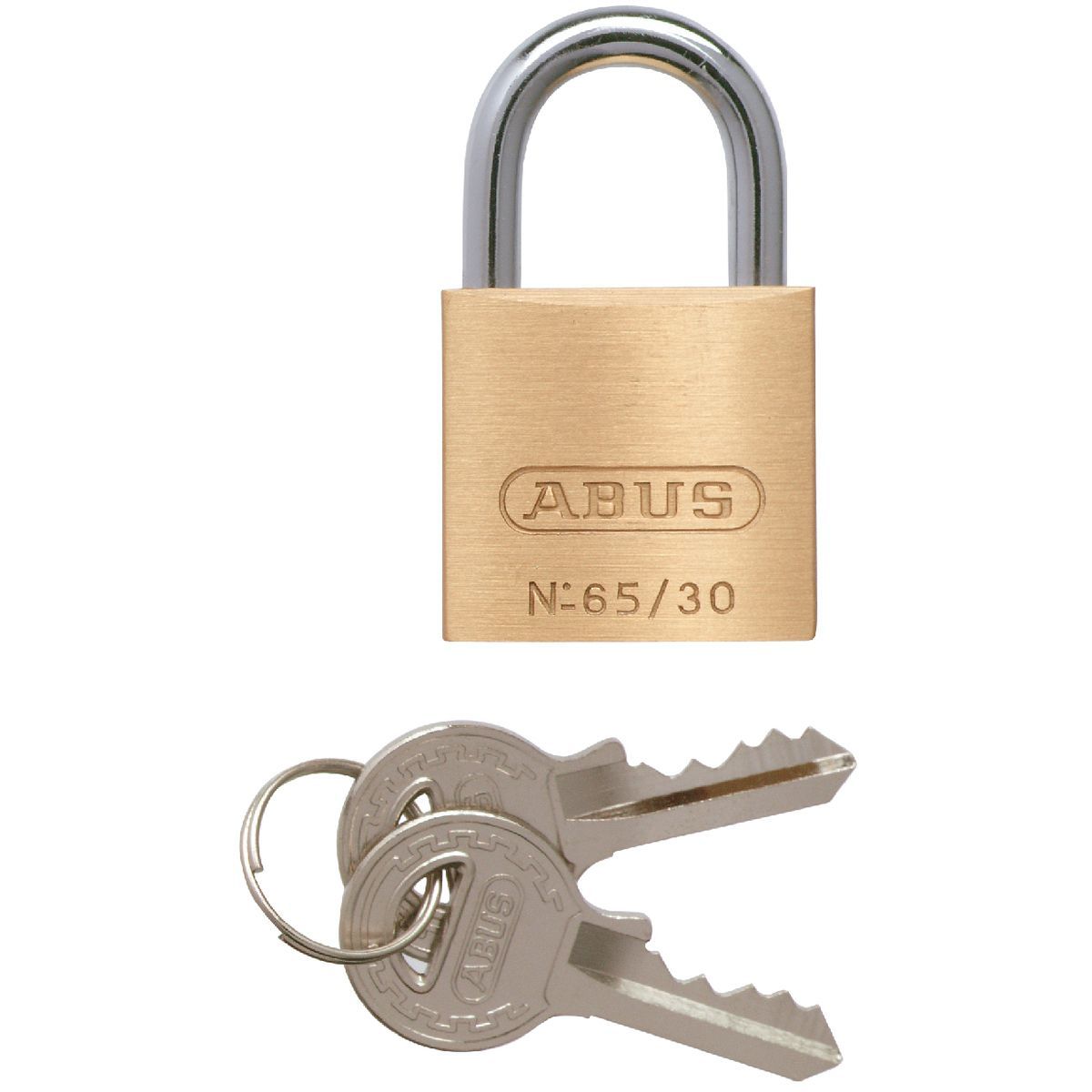 ABUS 12003 Cadenas en laiton avec clé unique 6504