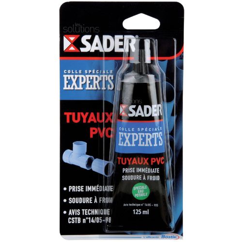 Colle tuyau PVC Sader - 125 ml
