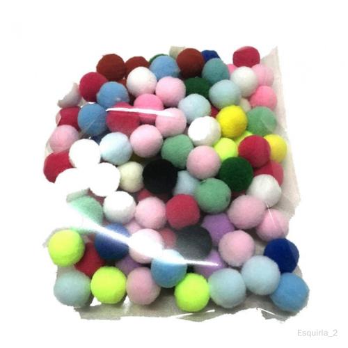 2 X 100x Balls Projects Diy Pompons De Couleurs Assorties Pour La Fête