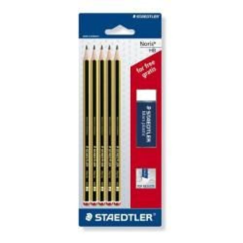 STAEDTLER SET5MATITE GRAFITE NORIS HB 1GOMMA