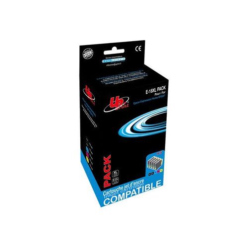 UPrint E-18XL PACK - Pack de 5 - taille XL - noir, jaune, cyan, magenta - cartouche d'encre (équivalent à : Epson T1815 ) - pour Epson Expression Home XP-212, 215, 225, 312, 315, 322, 325, 412...