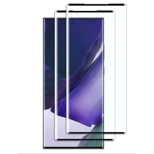 Hqselection® Lot De 2 Verre Trempé Pour Samsung Galaxy Note 20 Ultra .Film De Protection D'écran Couverture Complète Noir - Anti Rayures - Ultra Résistant Dureté 9h