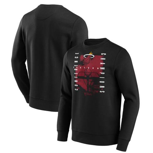 Miami Heat Fanatics Branded Conference Champions Free Throw Graphic Crew Sweatshirt - Hommes