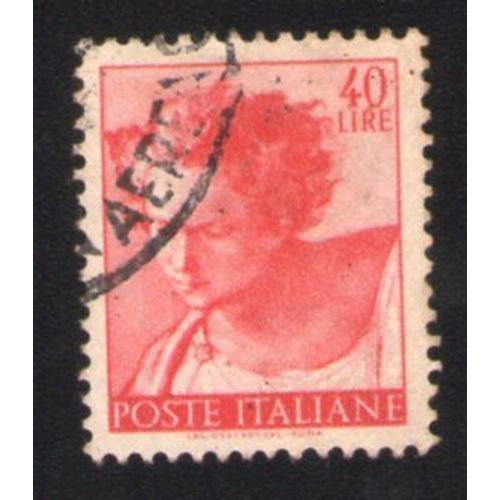 Italie 1961 Oblitéré Rond Used Stamp Fresque Chapelle Sixtine Tête Prophète Daniel