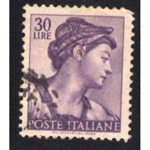 Italie 1961 Oblitéré Rond Used Stamp Fresque Chapelle Sixtine Tête Prophétesse Sibylle Érythrée 30 Lires