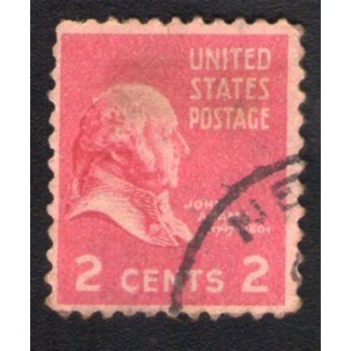 Etats Unis 1938 Oblitéré Rond Used Stamp John Adams 2 Cents