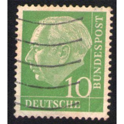Allemagne 1954 Oblitéré Used Stamp Président Theodor Heuss 10