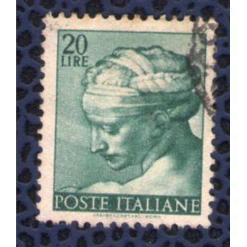 Italie 1961 Oblitéré Used Stamp Fresque Chapelle Sixtine Tête Sibylle Libyenne 20 Lire