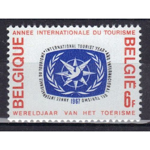 Belgique 1967 : Année Internationale Du Tourisme : Timbre 6 F. Rouge, Noir Et Outremer Neuf **