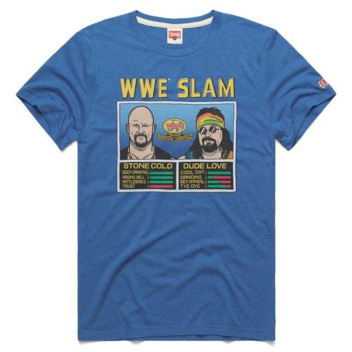 Stone Cold Steve Austin & Dude Love Wwe Slam Homage T-Shirt - Mens