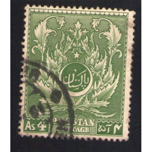 Pakistan 1951 Oblitéré Rond Used Stamp Acanthe Ornement