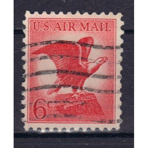 Etats -Unis D'amerique 1963 Poste Aerienne : Aigle - Timbre 6 C. Rouge Oblitéré