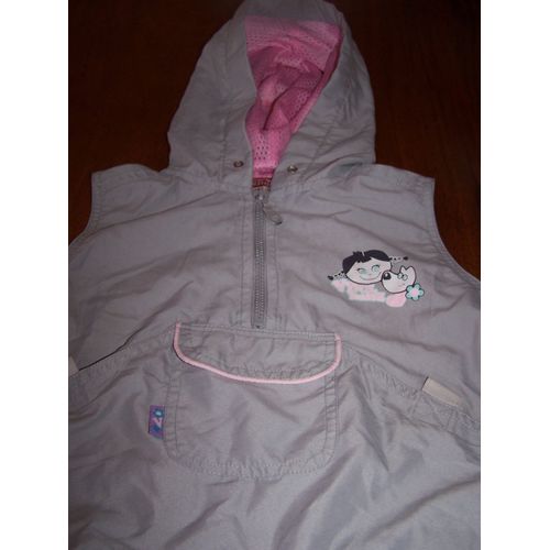 Gilet Vynil Fraise Sans Manche