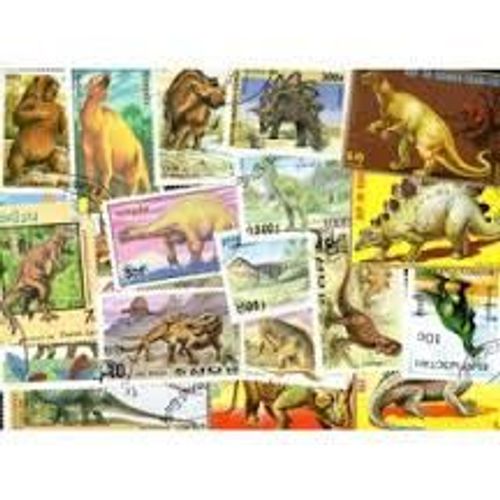 Animaux Préhistoriques 200 Timbres Differents