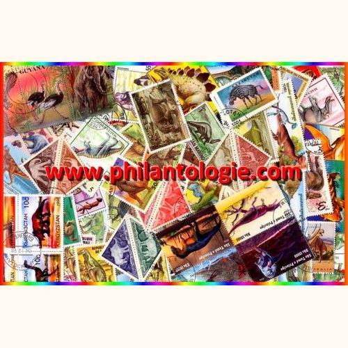 Animaux Préhistoriques 300 Timbres Differents