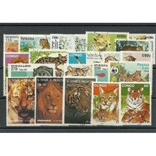 Felins 200 Timbres Differents