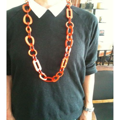 Collier Caroll Orange Foncé