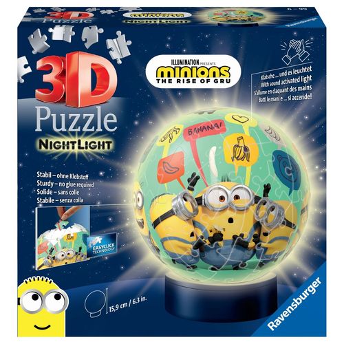 Puzzle Puzzle 3d Rond 72 P Illuminé - Minions 2