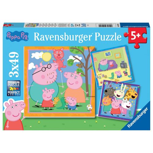 Puzzle Puzzles 3x49 P - La Famille Et Les Amis De Peppa Pig