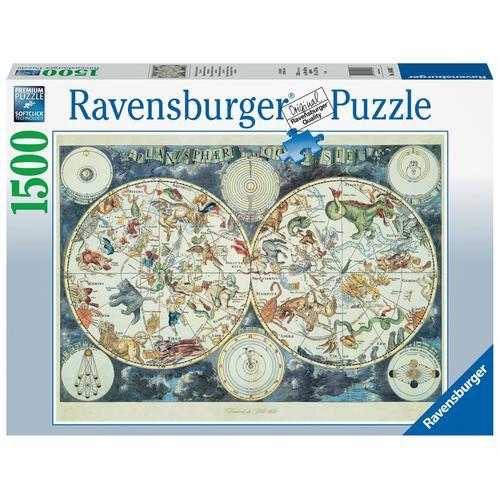 Puzzle Puzzle 1500 P - Mappemonde Des Animaux Fantastiques