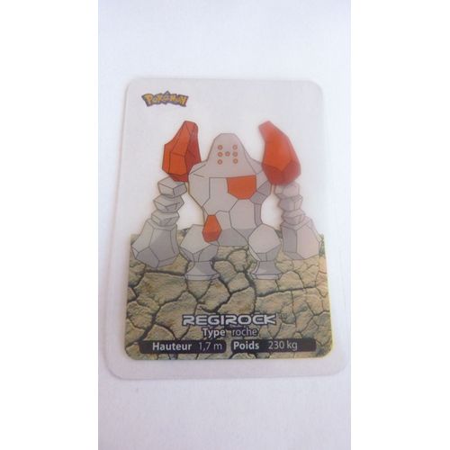 Carte Pokemon Plastifiée Lamincards Edibas De 2006 = Regirock , N° 141