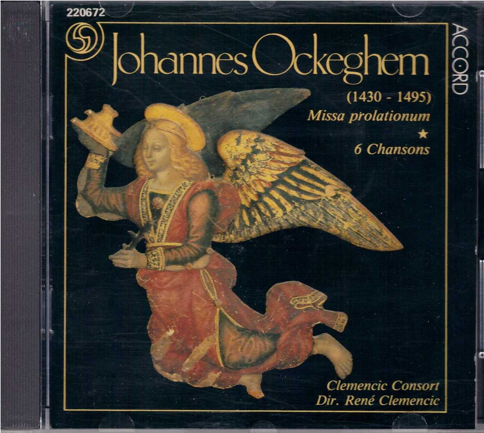 Johannes Ockeghem : Missa Prolationum ; 6 Chansons