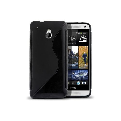Coque Htc One Mini Silicone Grip-Noir