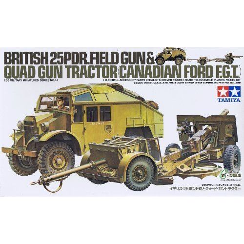 Tamiya 1:35 British 25pdr. Field Gun & Quad Gun Tracteur