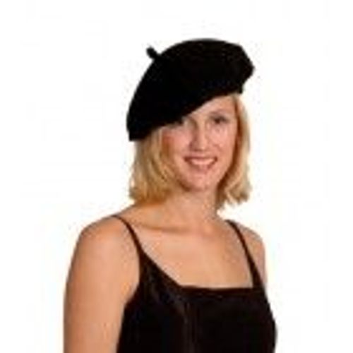 Bérêt Basque Tissu Noir