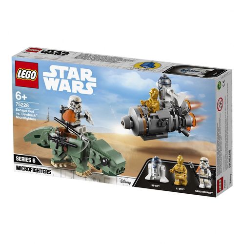 Lego Star Wars - Capsule De Sauvetage Contre Microfighter Dewback - 75228