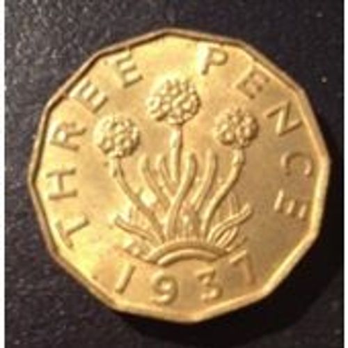 3 Pence 1937 Georges Vi