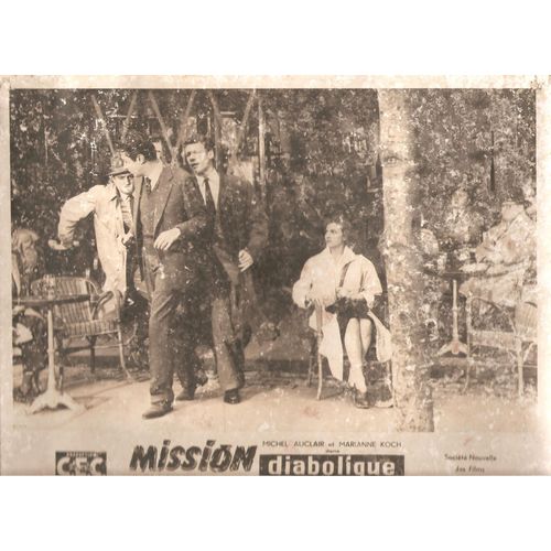 Photo Exploitation Cinema Mission Diabolique Film De Paul May Dialogue Andre Tabet Avec Michel Auclair Marianne Koch Jean Vinci Jean Murat Jean Paul Roussillon Martin Held Hardy Kruger 24x29.5cm