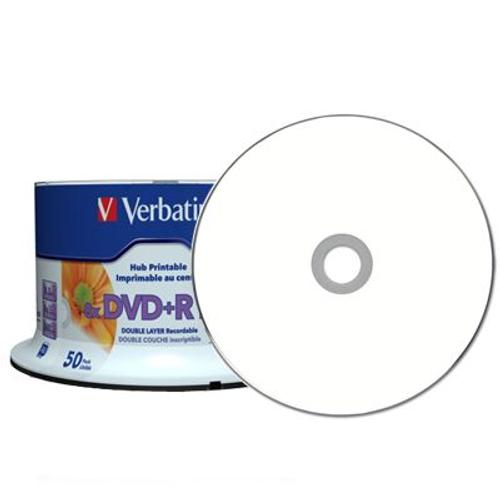 Verbatim Life Series - 50 x DVD+R DL - 8.5 Go (240 minutes) 8x - surface imprimable - spindle