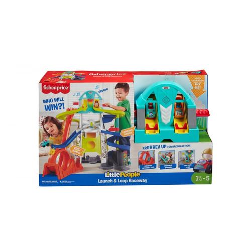 Fisher-Price  Little People  Circuit Avec Lanceur Et Loopings