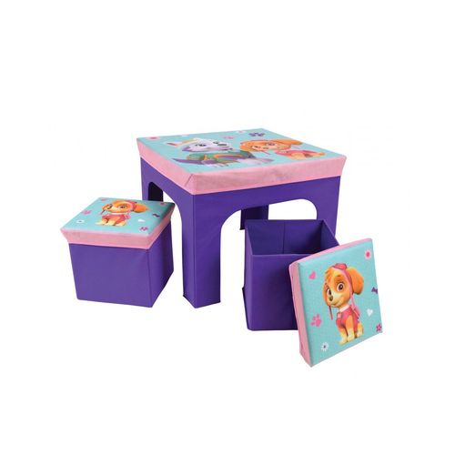 Pat Patrouille Fille Ensemble Table +2 Tabourets