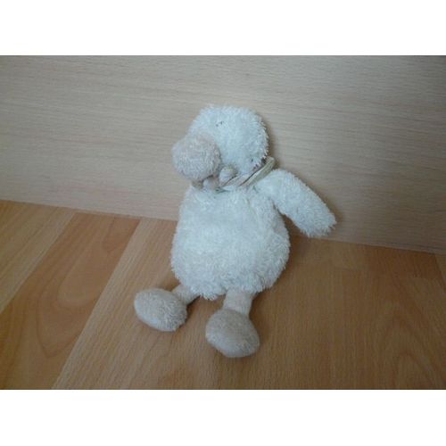 Doudou Canard Oie Dimpel Écru Foulard Vichy