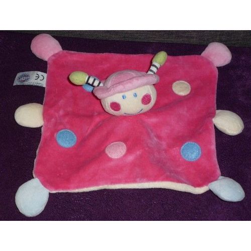 Doudou Coccinelle Mgm Dodo D'amour Plat Rose