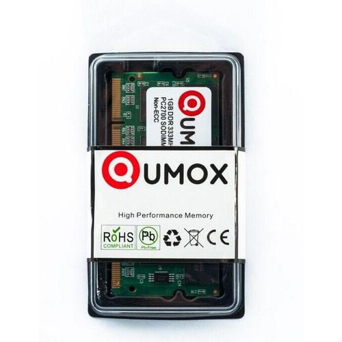 QUMOX 1Go 1GB DDR (200 broches) 333Mhz DDR333 PC2700 SODIMM mémoire pour l'ordinateur portable