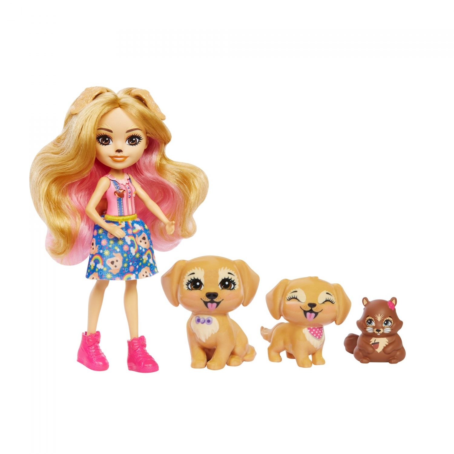 Enchantimals - Coffret Famille De Gerika Retrievers - Mini Poupée - 4 Ans E... - 2